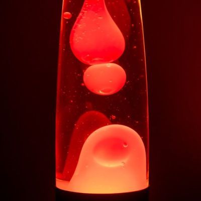 Светильник релакс "Лава лампа" красные капли (h - 35 см) 