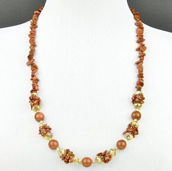 Бусы Авантюрин "Романтика" арт.П2799