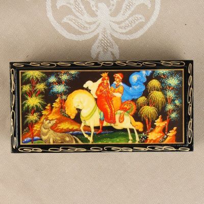 Шкатулка - купюрница «Сказка», 8,5×17 см, лаковая миниатюра