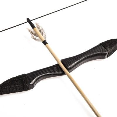 Сувенирное деревянное оружие "Лук спортивный", подростковый, чёрный, массив ясеня, 120 см