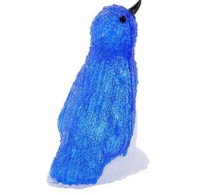 Фигура акрил. "Голубой Пингвиненок" (30х18х13 см.)