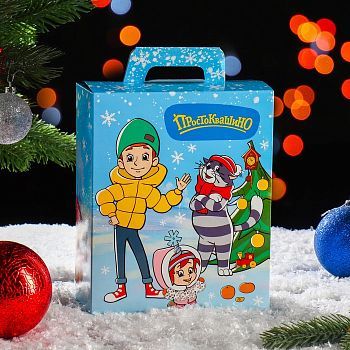 Подарочная коробка "Простоквашино", 15,5 х 7 х 19 см
