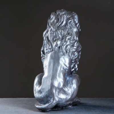 Копилка "Лев" серебро 40х25х50см