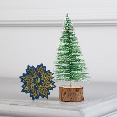 Светодиодная фигура «Ёлочка с гирляндой», 6 × 16 × 6 см, пластик, батарейки LR41х2, свечение мульти