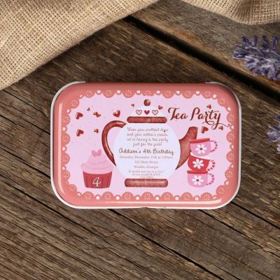 Шкатулка металл "Чаепитие" МИКС 1,8х7,5х5 см