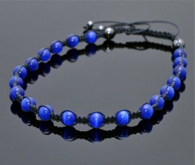 Бусы Кошачий глаз, Гематит "Шамбала" арт.П3298