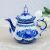 Чайник "Анемон", гжель, фарфор, 14х12 см Чайник "Анемон", гжель, фарфор, 14х12 см