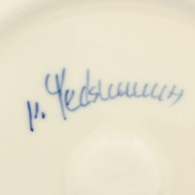 Блинница «Барышня», 24×24×19 см, гжель