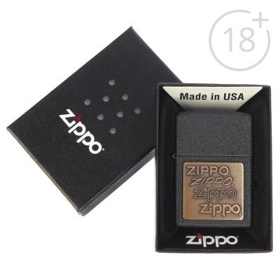 Зажигалка ZIPPO 362 Classic с покрытием Black Crackle