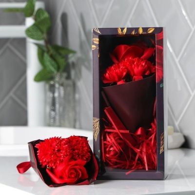 Букет из мыла твердого лепесткового «С 8 Марта»