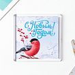 Магнит акрил "Снегирь" 5,7х5,7 см
