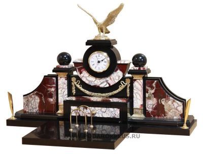 Настольный набор руководителя "Монарх" камень яшма №60