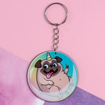 Брелок "Мопсик", 7 х 12,5 см