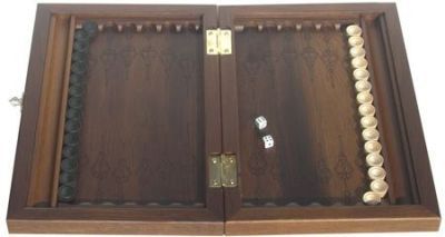 Нарды+шашки (массив черного дуба) 36 х 46 см