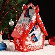Подарочная коробка "Скворечник красный" 26 х 19,5 х 10 х 5 см