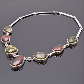 Колье Янтарь "Балтийская осень" арт. ЯК-1426