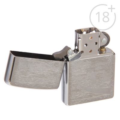 Зажигалка ZIPPO 200 Row Boat с покрытием Brushed Chrome