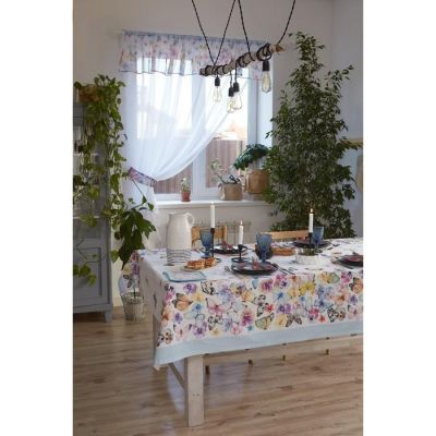 Скатерть "Этель" Бабочки 180х147 см,100 % хлопок, репс 210 гр/м2