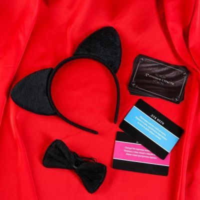 Эротический набор для двоих «50 оттенков страсти. Женщина-кошка», 10 карт, 18+