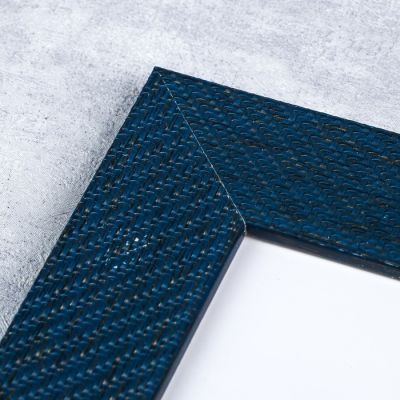 Фоторамка пластик с крючками 13х18 см "Джинса" синяя 18х23х4 см