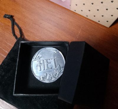 Монета из сплава под серебро «Да/ Нет» в подарочной коробочке (d=3,5 см)