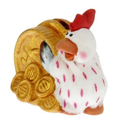 Копилка "Петушок с монетой"