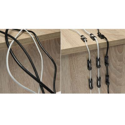 Держатель самоклеящийся для проводов и гирлянд ТУНДРА krep, 15х40 мм, прозрачный,