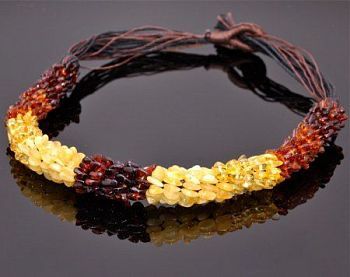 Колье Янтарь "Доната" арт.НЯН-п565