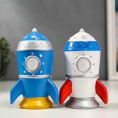 Копилка керамика "Ракета" МИКС 15,8х8,8х8,8 см