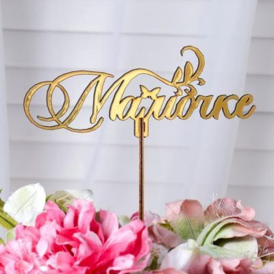 Топпер "Мамочке", золотой Дарим Красиво