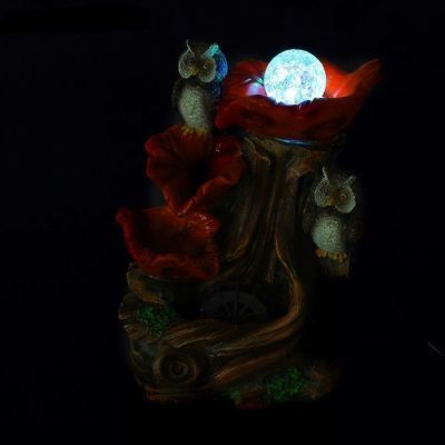 Фонтан декоративный с подсветкой "Совушки" (21 х 28 см)