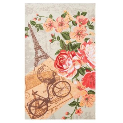 Полотенце вафельное в коробке "Почтовые марки" 35х60 см,, 160 гр/м, хл,