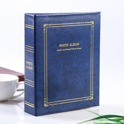 Фотоальбом на 200 фото 10х15 см "Классика" золотые линии МИКС 23,5х18,5х5,5 см