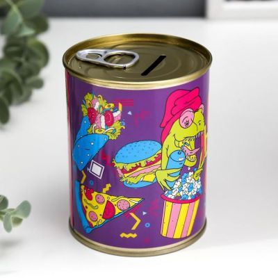 Копилка-банка металл "Fries before guys"