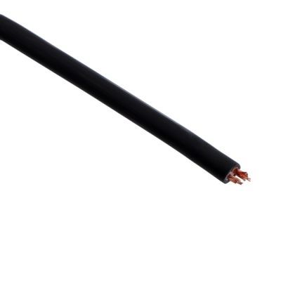 Шнур TUNDRA, 1,7 м, ШВВП 2х0.5 мм2, с вилкой, черный