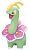 Покемон Меганиум Pokemon Meganium (высота 4см)