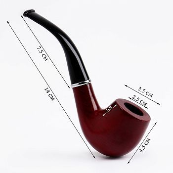 Курительная трубка для табака в черной коробочке "Командор классика" (14 см) 