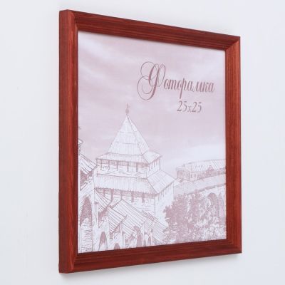 Фоторамка сосна с20 красный 25х25 см