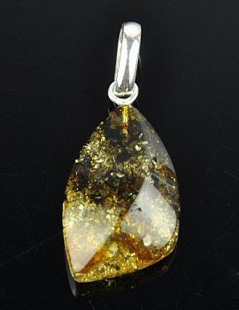 Кулон Янтарь "Золотой дождь" арт.ЯК-170