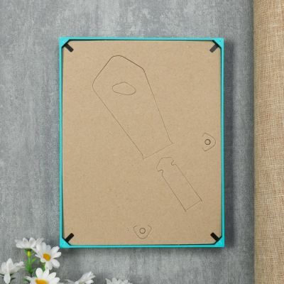 Фоторамка пластик L-1 15х21 см, бирюзовый, с небьющимся стеклом