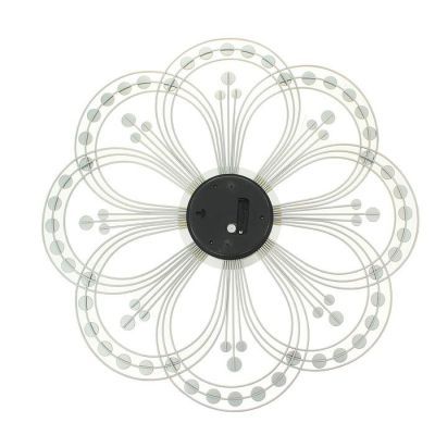 Часы настенные, серия: Ажур, "Сияющий цветок", d=60 см, микс