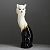 Копилка "Кошка Сиамская", глазурь, чёрно-белая, 43 см