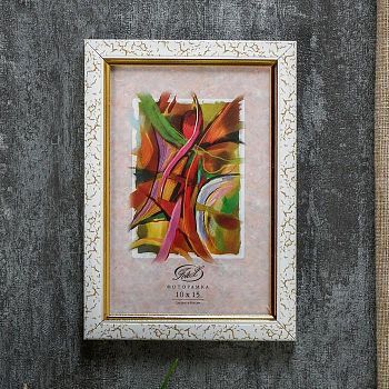 Фоторамка "Медальон" пластик 10х15 см