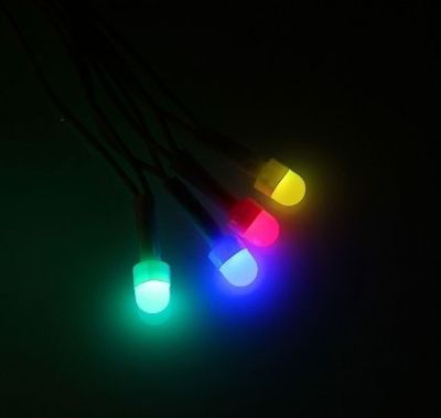 Гирлянда комнатная "Метраж" (10 м. нить белая, моргает)