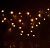 Гирлянда уличная "Бахрома" (Ш:4 м, В:0,6 м, нить силикон, желтый)
