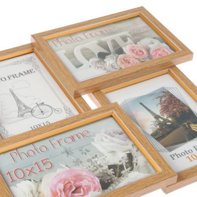 Фоторамка "Светлый орех" 29х45 см на 6 фото 10х15 см