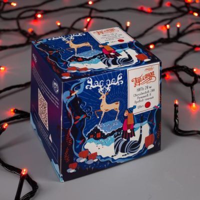 Гирлянда «Нить» 20 м, IP20, тёмная нить, 200 LED, свечение красное, 8 режимов, 220 В