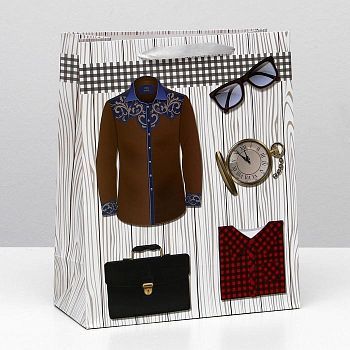 Пакет ламинированный, 26 x 32 x 12 см