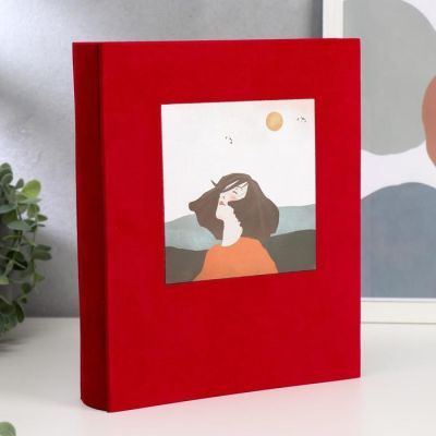 Фотоальбом на 200 фото 10х15 см "Девушка и закат" 25,6х22х5 см
