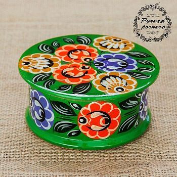 Шкатулка 12,5х5,5 см, городецкая роспись